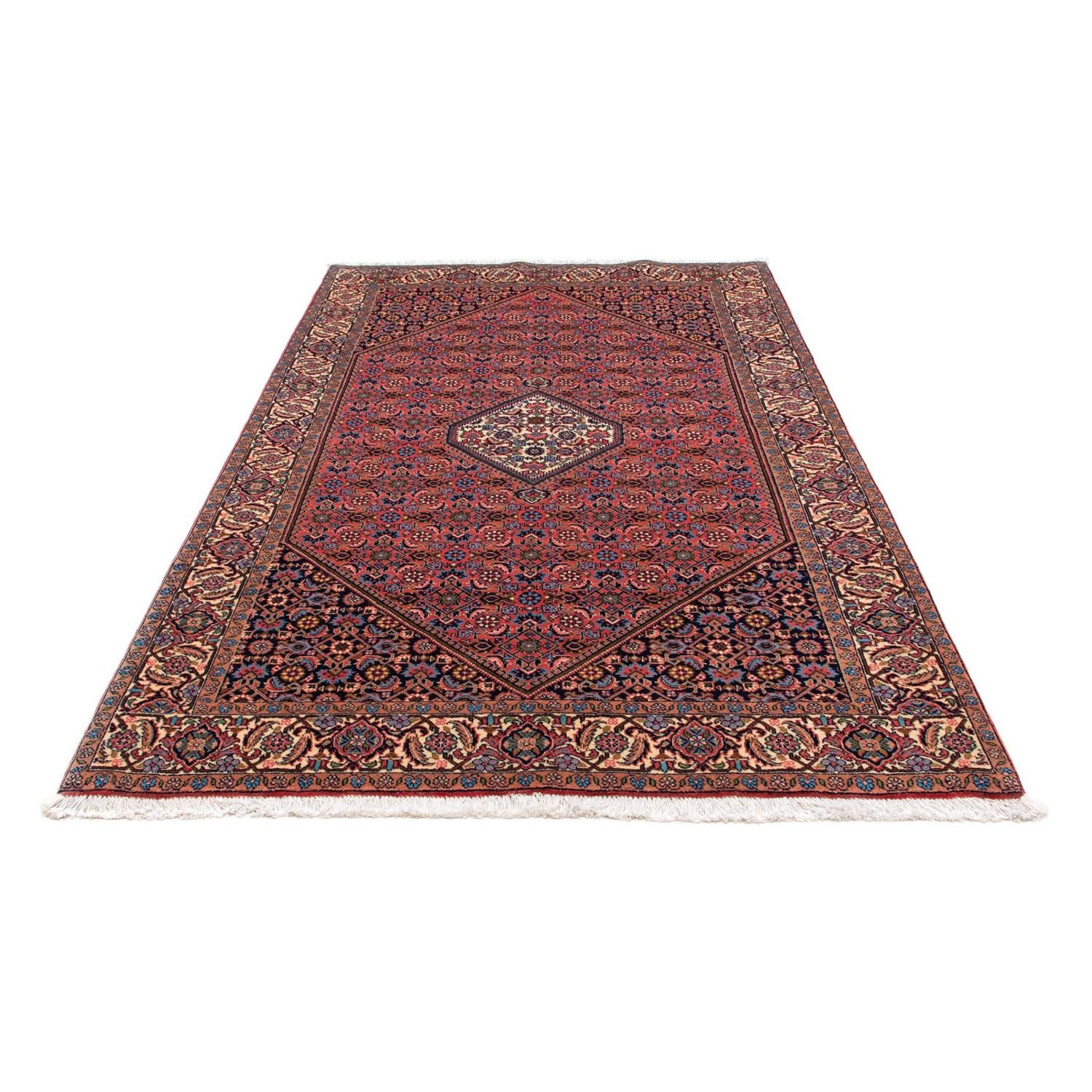 Alfombra persa - Bidjar - 232 x 141 cm - rojo