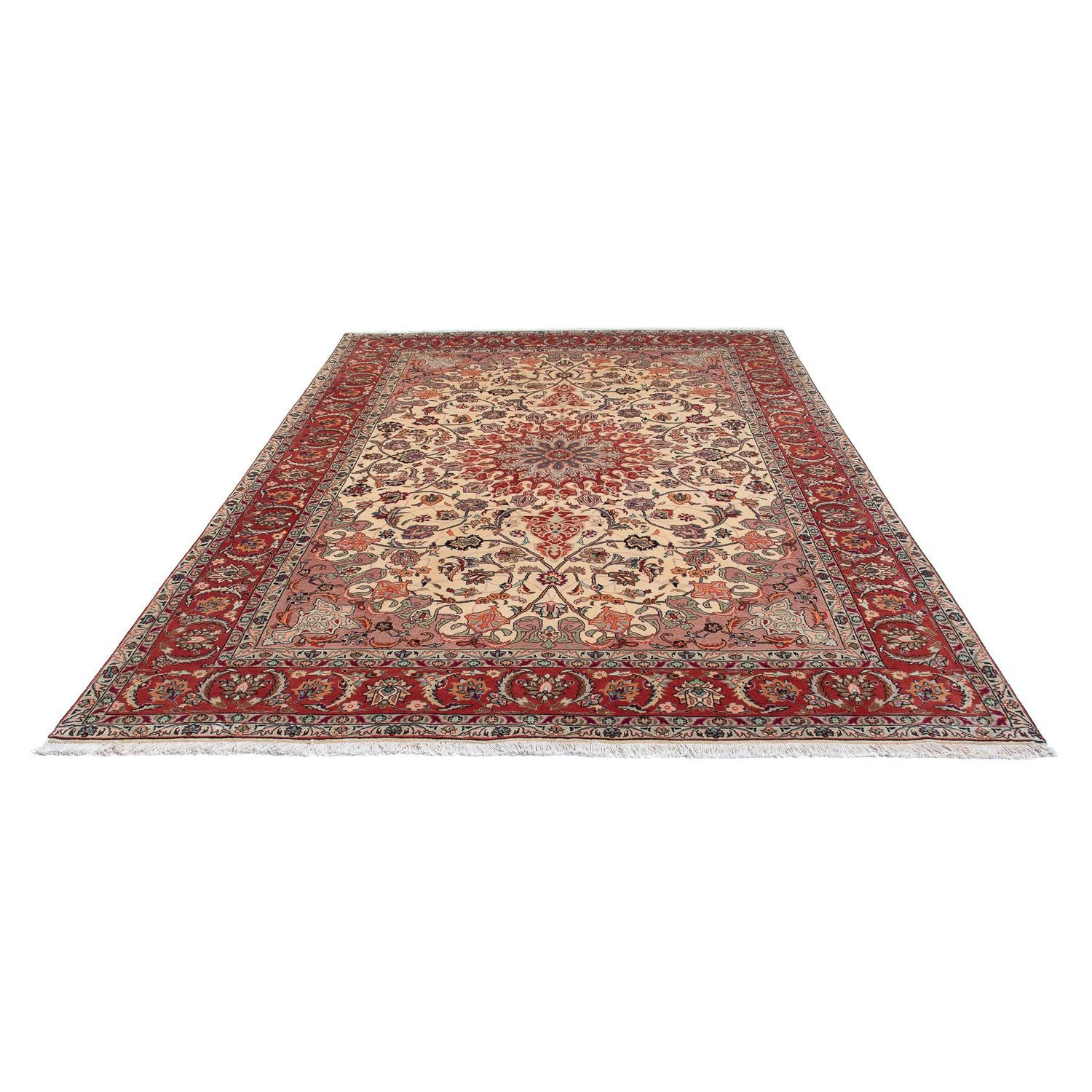 Alfombra Persa - Tabriz - Real - 295 x 203 cm - beige