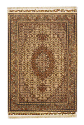 Alfombra Persa - Tabriz - Real - 154 x 106 cm - beige