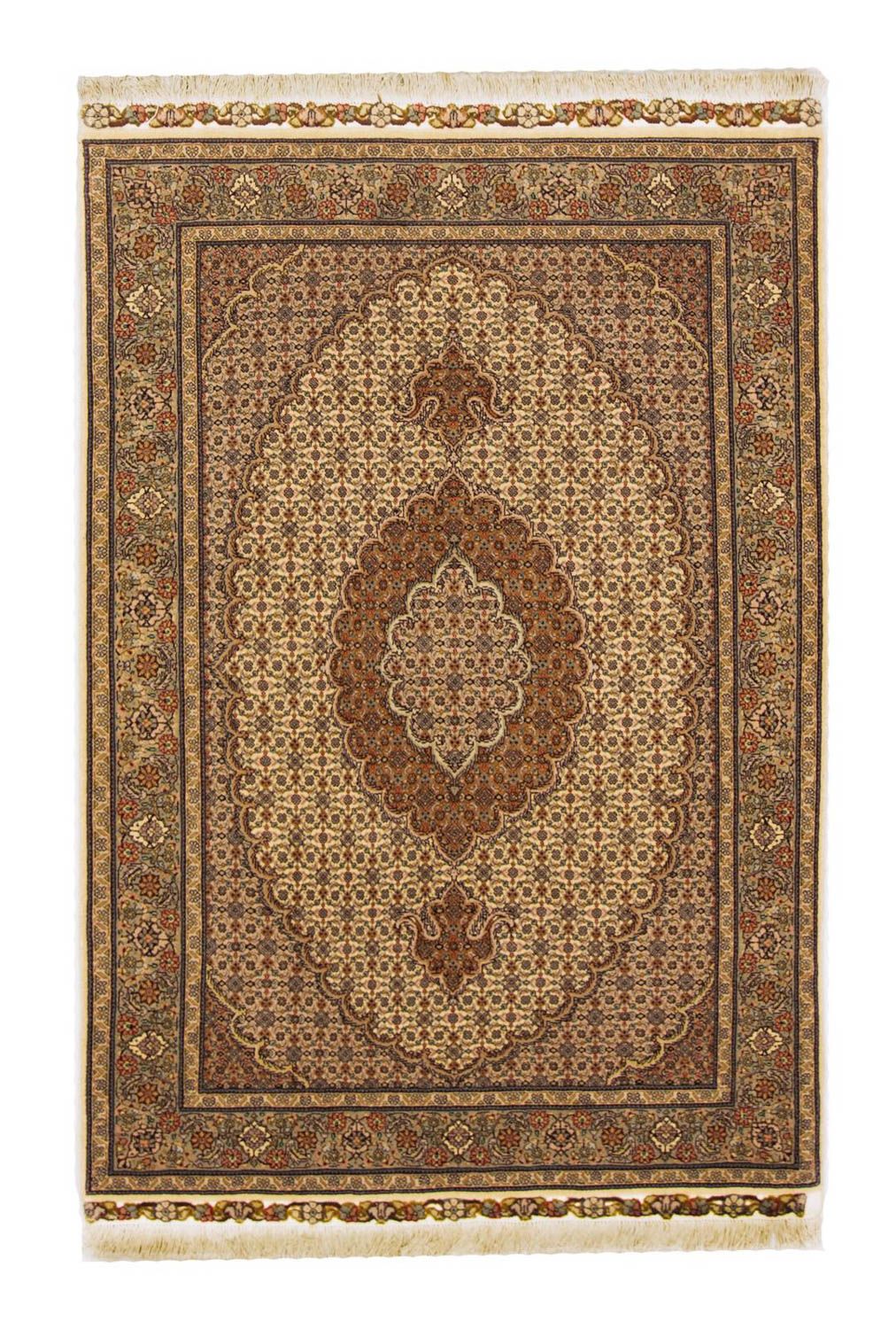 Alfombra Persa - Tabriz - Real - 154 x 106 cm - beige
