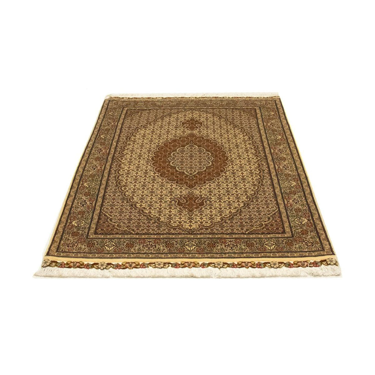 Alfombra Persa - Tabriz - Real - 154 x 106 cm - beige