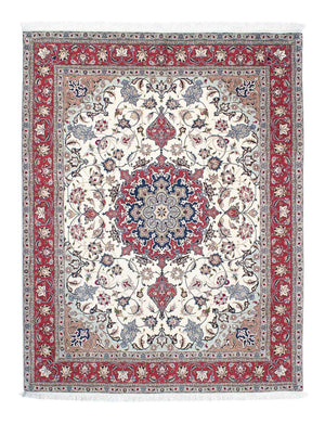 Alfombra Persa - Tabriz - Real - 202 x 156 cm - beige