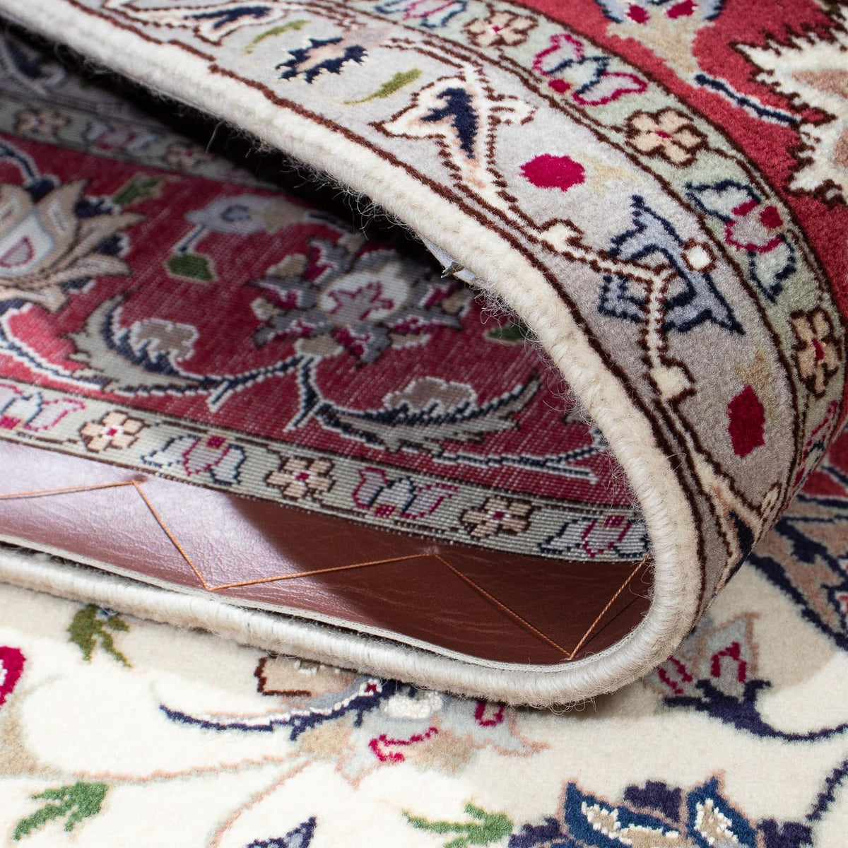 Alfombra Persa - Tabriz - Real - 202 x 156 cm - beige