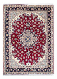 Alfombra Persa - Tabriz - Real - 207 x 155 cm - rojo oscuro