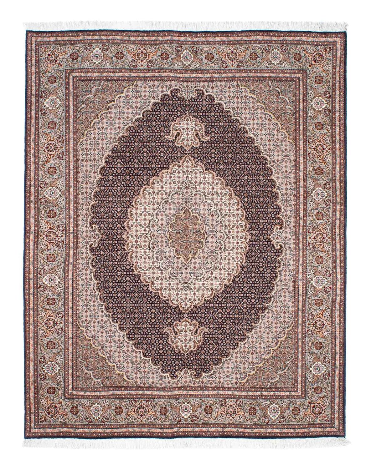 Alfombra persa - Tabriz - 187 x 150 cm - marrón claro