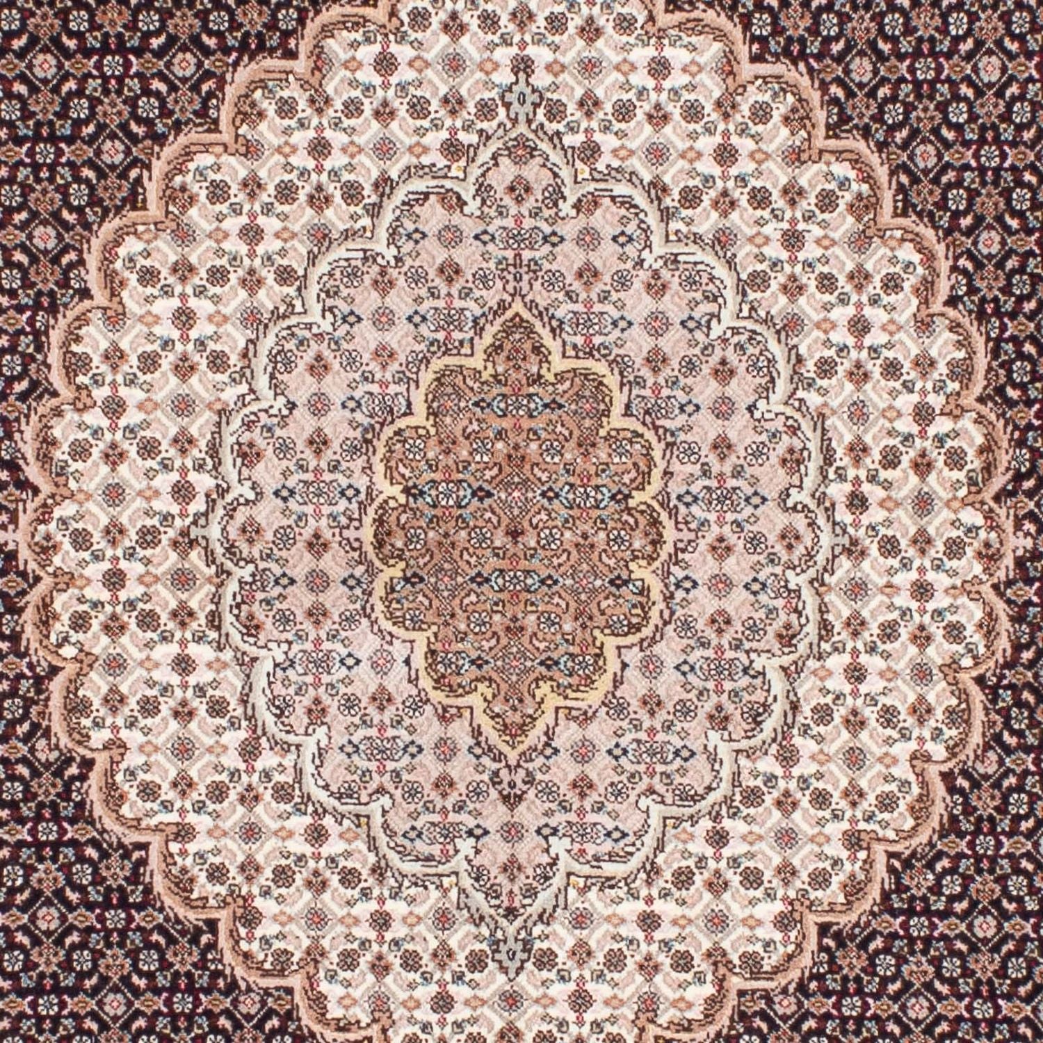 Alfombra persa - Tabriz - 187 x 150 cm - marrón claro