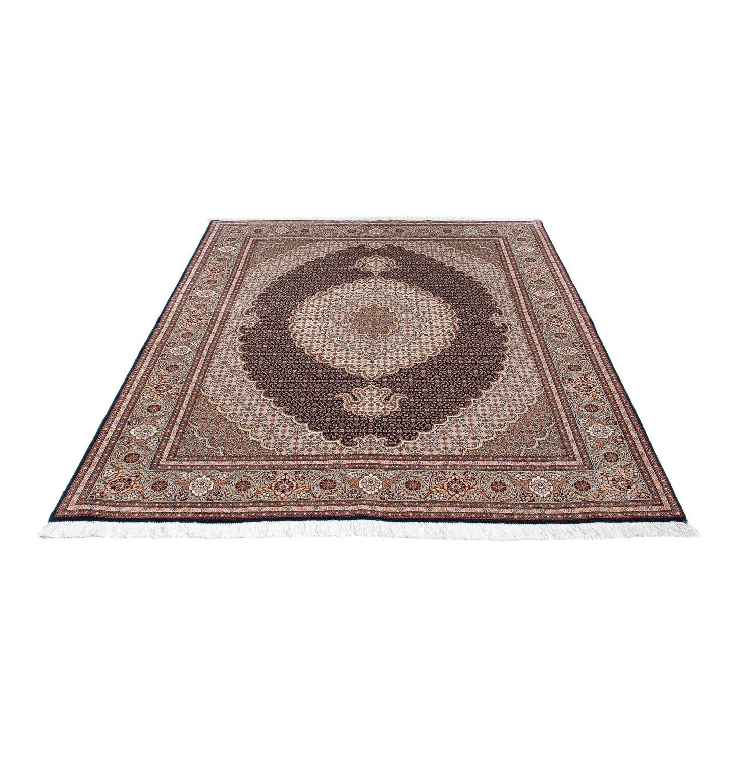 Alfombra persa - Tabriz - 187 x 150 cm - marrón claro