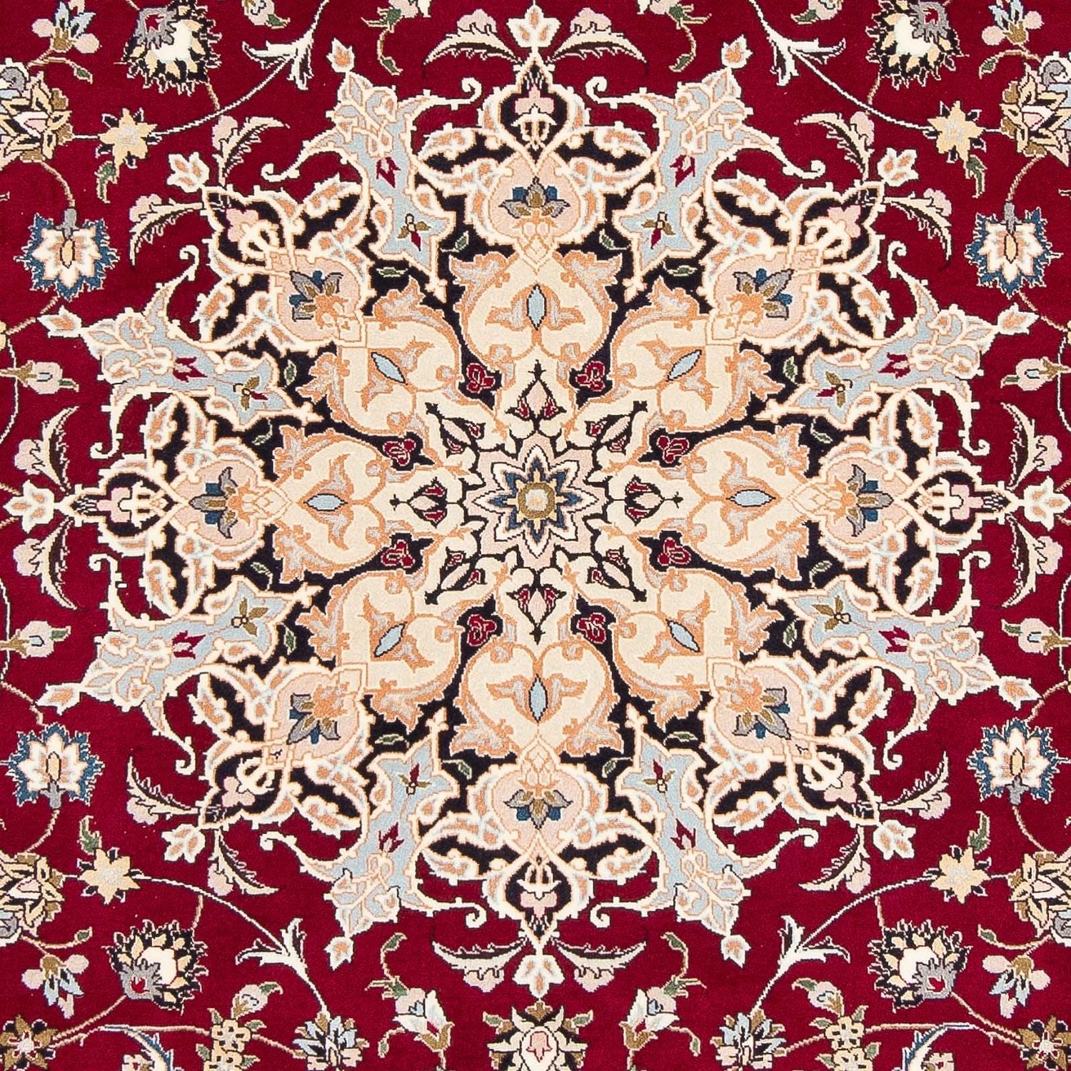 Alfombra Persa - Tabriz - Real - 305 x 205 cm - rojo oscuro