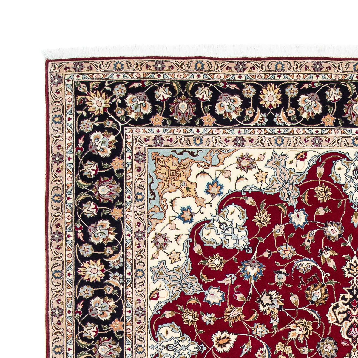 Tabriz - 50 Raj Alfombra 205x305cm - Alfombra persa - rojo oscuro