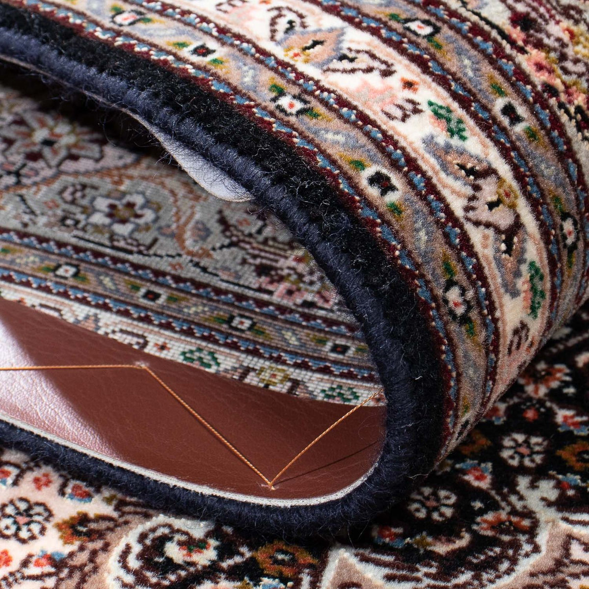 Alfombra Persa - Tabriz - Real - 208 x 150 cm - marrón claro