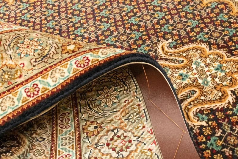 Alfombra Persa - Tabriz - Real - 155 x 102 cm - azul oscuro
