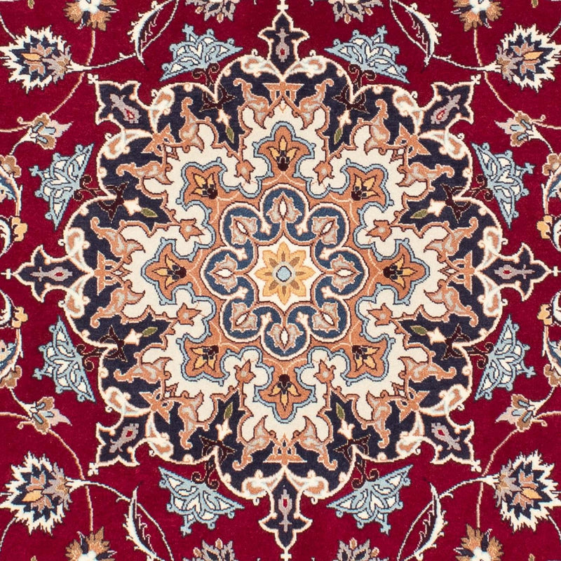 Alfombra Persa - Tabriz - Real - 207 x 153 cm - rojo oscuro