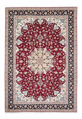 Alfombra Persa - Tabriz - Real - 302 x 203 cm - rojo oscuro