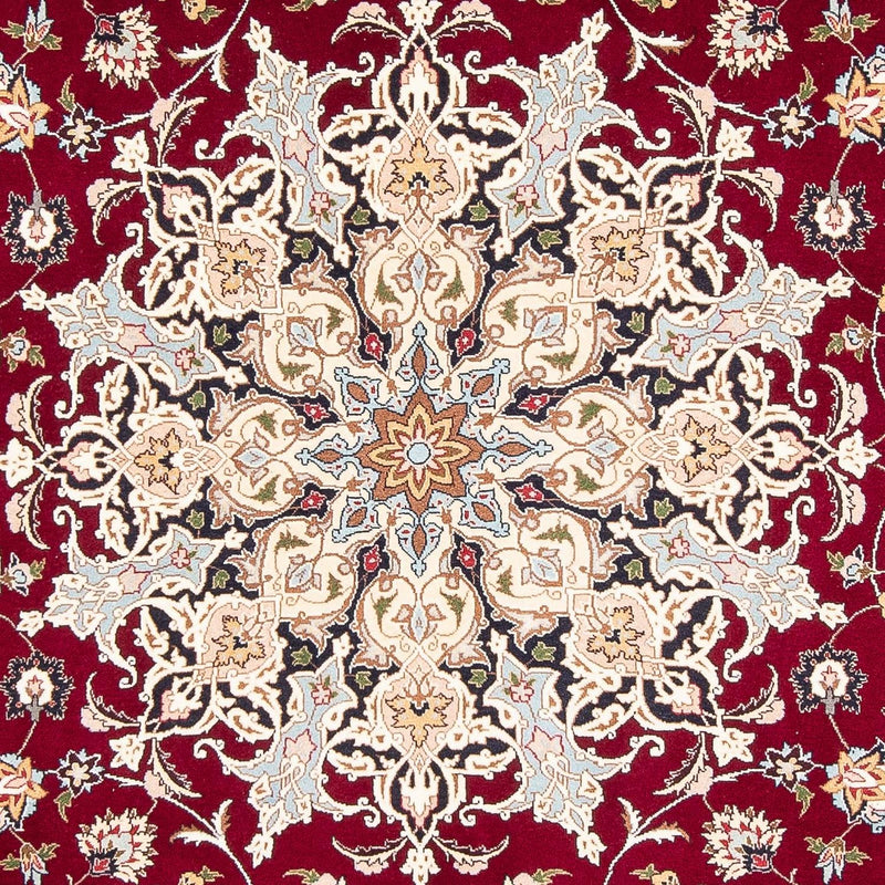 Alfombra Persa - Tabriz - Real - 302 x 203 cm - rojo oscuro