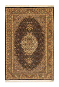 Alfombra Persa - Tabriz - Real - 153 x 102 cm - azul oscuro