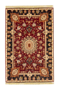 Alfombra Persa - Tabriz - Real - 154 x 102 cm - rojo