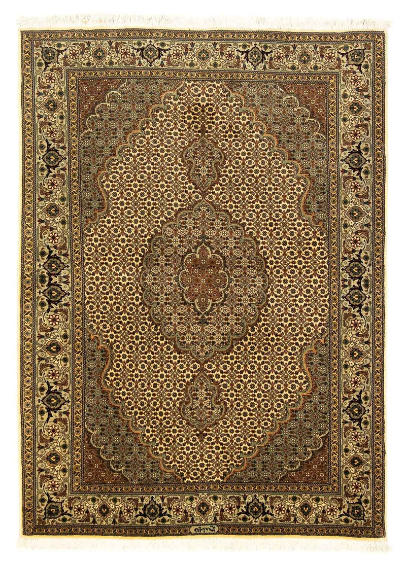 Alfombra Persa - Tabriz - Real - 155 x 105 cm - beige