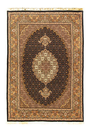 Alfombra persa - Tabriz - 145 x 104 cm - negro