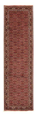 Alfombra de pasillo Alfombra persa - Bidjar - 296 x 81 cm - rojo oscuro