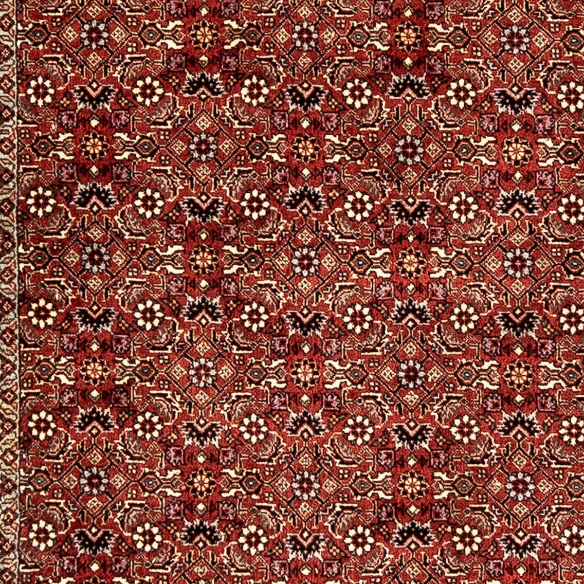 Alfombra de pasillo Alfombra persa - Bidjar - 296 x 81 cm - rojo oscuro