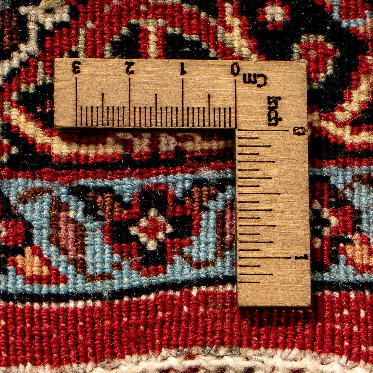 Alfombra de pasillo Alfombra persa - Bidjar - 296 x 81 cm - rojo oscuro