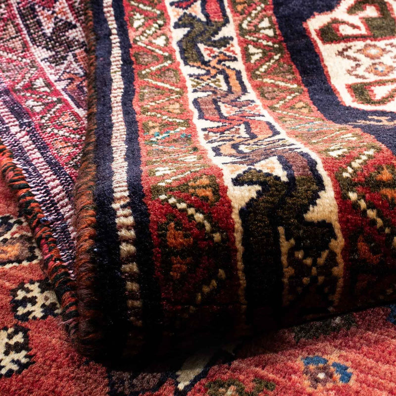 Alfombra persa - Nómada - 276 x 172 cm - rojo oscuro