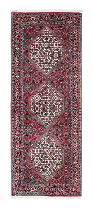 Alfombra de pasillo Alfombra persa - Bidjar - 191 x 73 cm - rojo claro