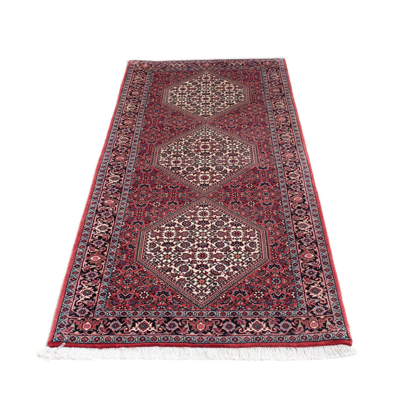 Alfombra de pasillo Alfombra persa - Bidjar - 191 x 73 cm - rojo claro