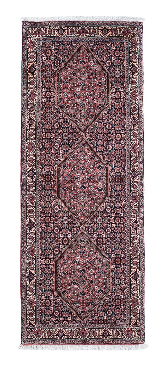 Alfombra de pasillo Alfombra persa - Bidjar - 202 x 75 cm - azul oscuro