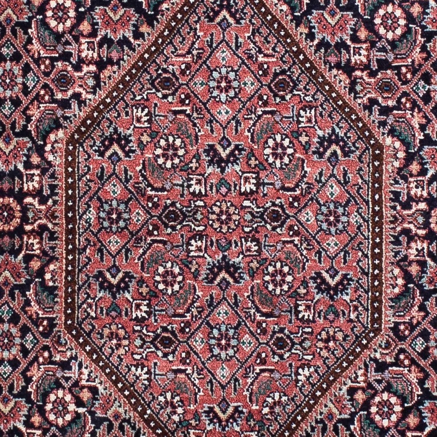 Alfombra de pasillo Alfombra persa - Bidjar - 202 x 75 cm - azul oscuro