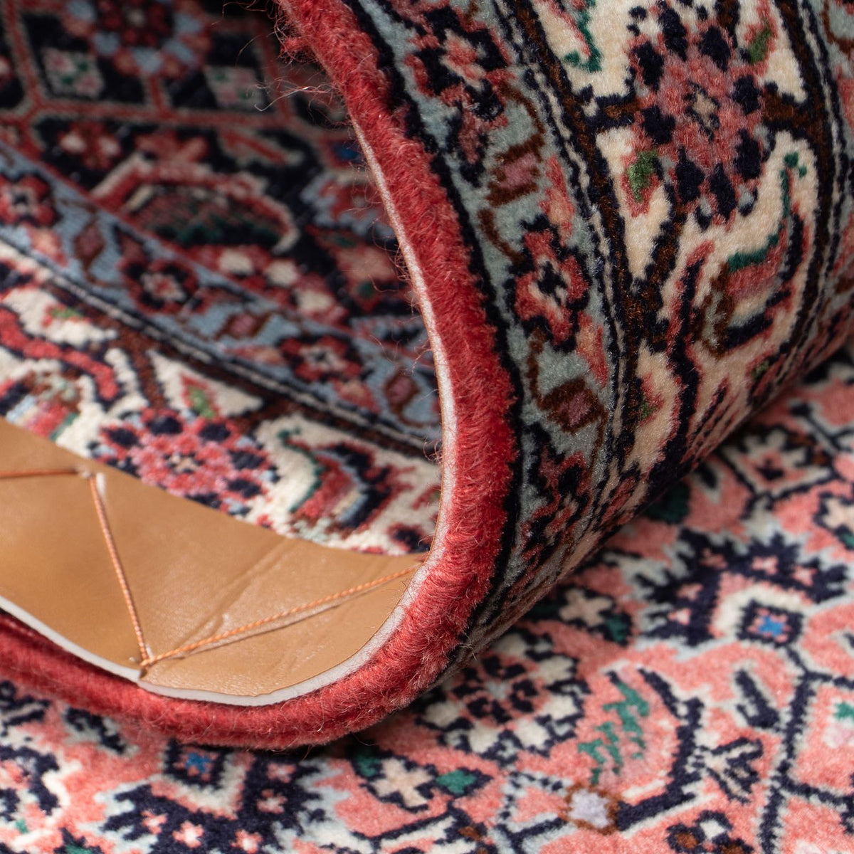 Alfombra de pasillo Alfombra persa - Bidjar - 202 x 75 cm - azul oscuro