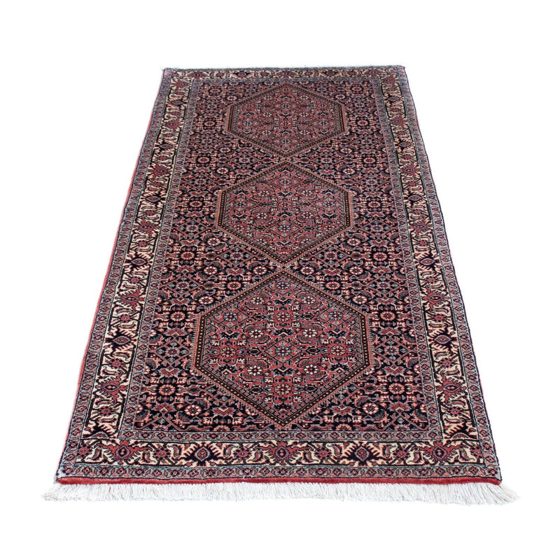 Alfombra de pasillo Alfombra persa - Bidjar - 202 x 75 cm - azul oscuro