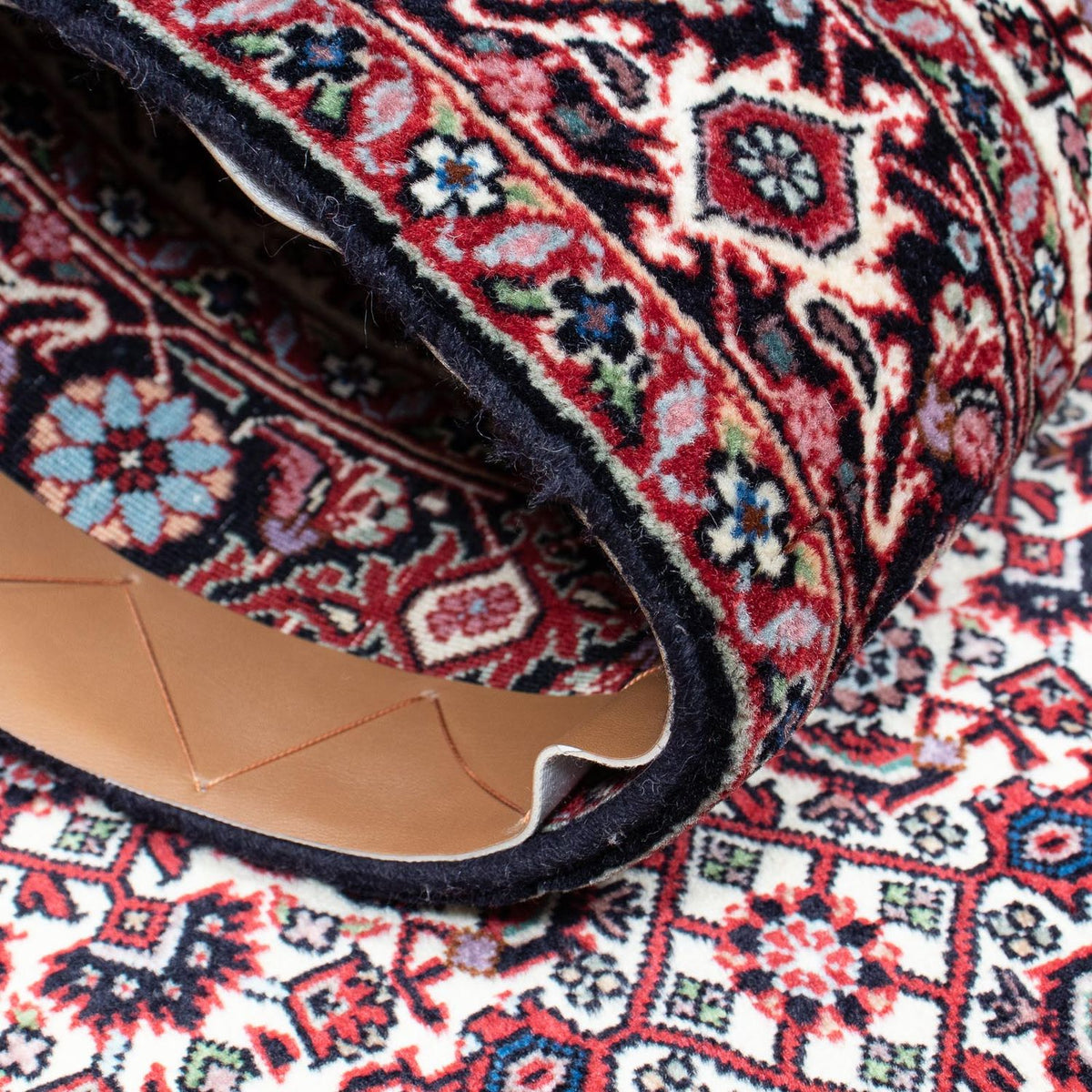 Alfombra de pasillo Alfombra persa - Bidjar - 189 x 82 cm - beige