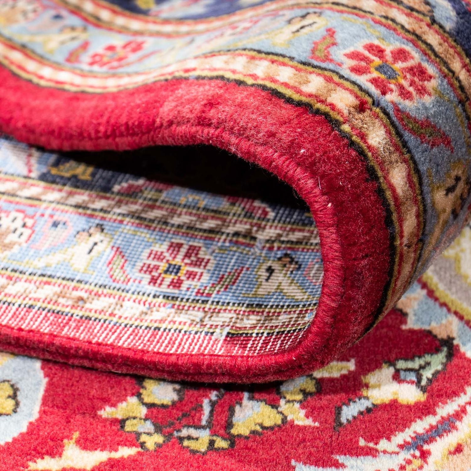 Alfombra persa - Keshan - 237 x 160 cm - rojo