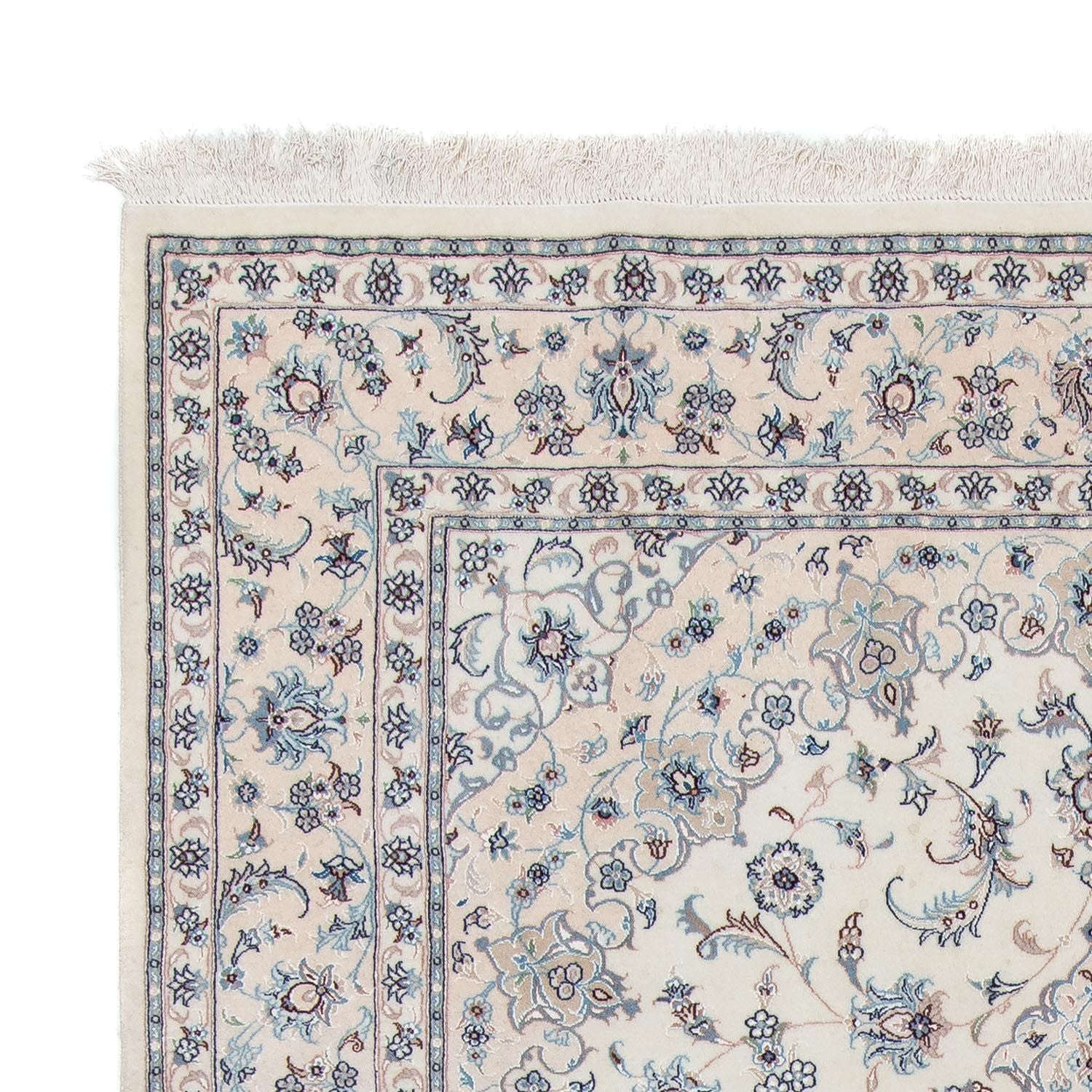 Alfombra Persa - Nain - Real - 304 x 203 cm - plata