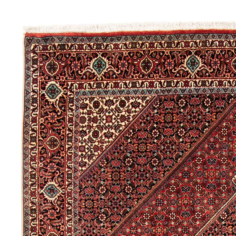 Alfombra persa - Bidjar - 233 x 169 cm - rojo oscuro