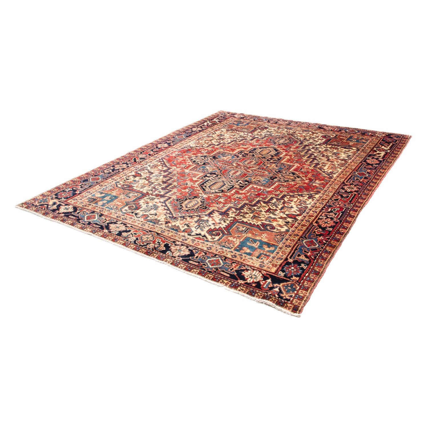 Alfombra persa - Nómada - 256 x 206 cm - rojo claro