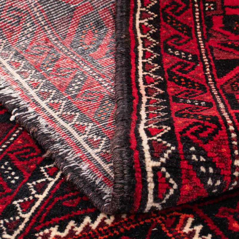Alfombra de pasillo Alfombra Belutsch - 248 x 117 cm - rojo oscuro