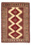 Alfombra Turkaman - 133 x 92 cm - rojo oscuro
