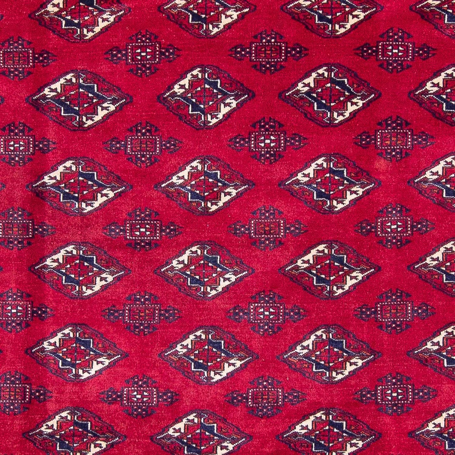 Alfombra Turkaman - 300 x 228 cm - rojo oscuro