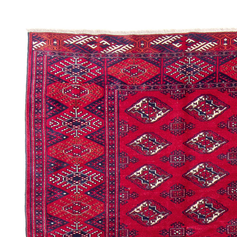 Alfombra Turkaman - 300 x 228 cm - rojo oscuro
