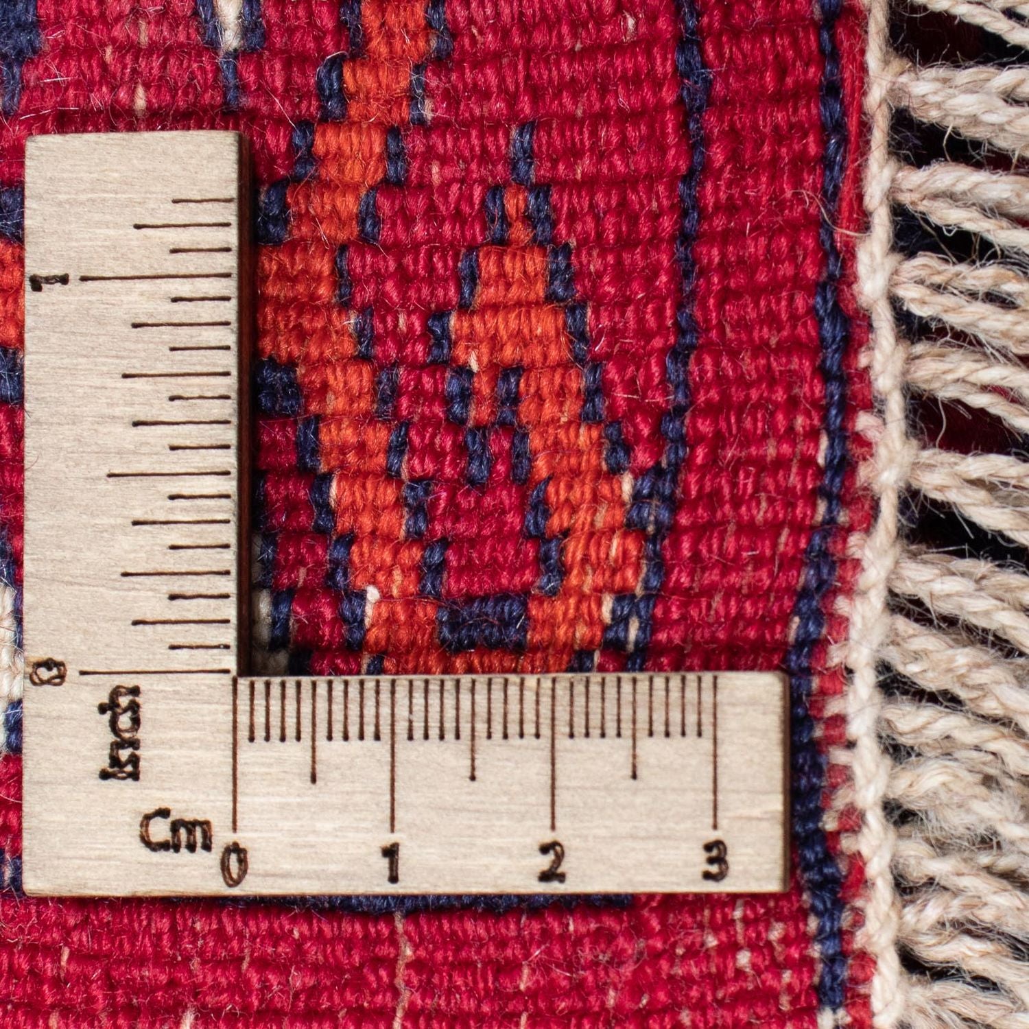 Alfombra Turkaman - 300 x 228 cm - rojo oscuro