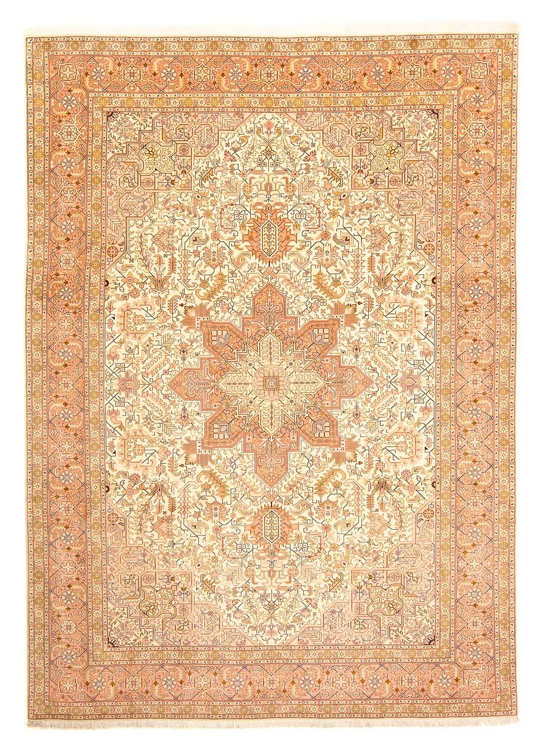 Alfombra Persa - Tabriz - Real - 346 x 249 cm - beige
