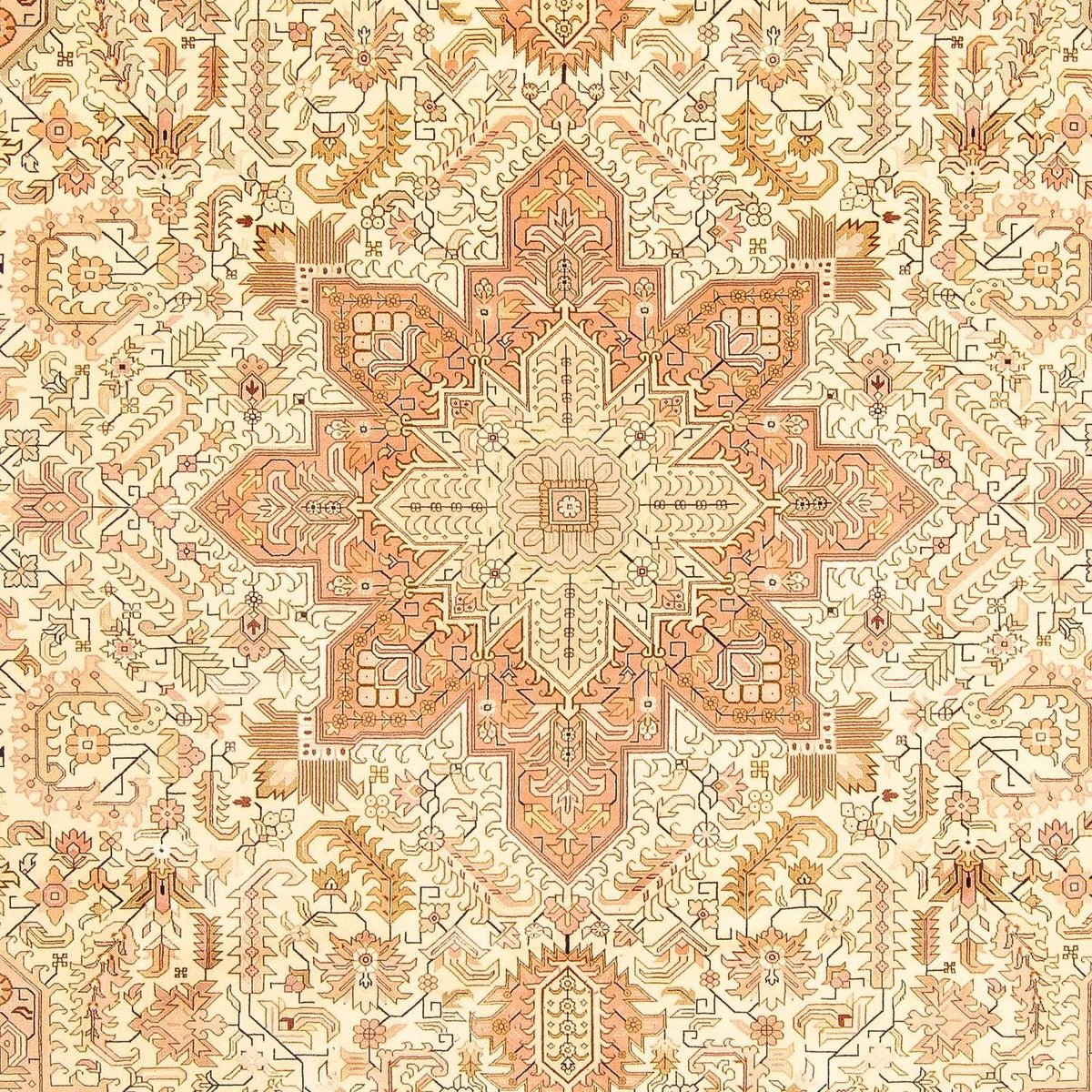 Alfombra Persa - Tabriz - Real - 346 x 249 cm - beige