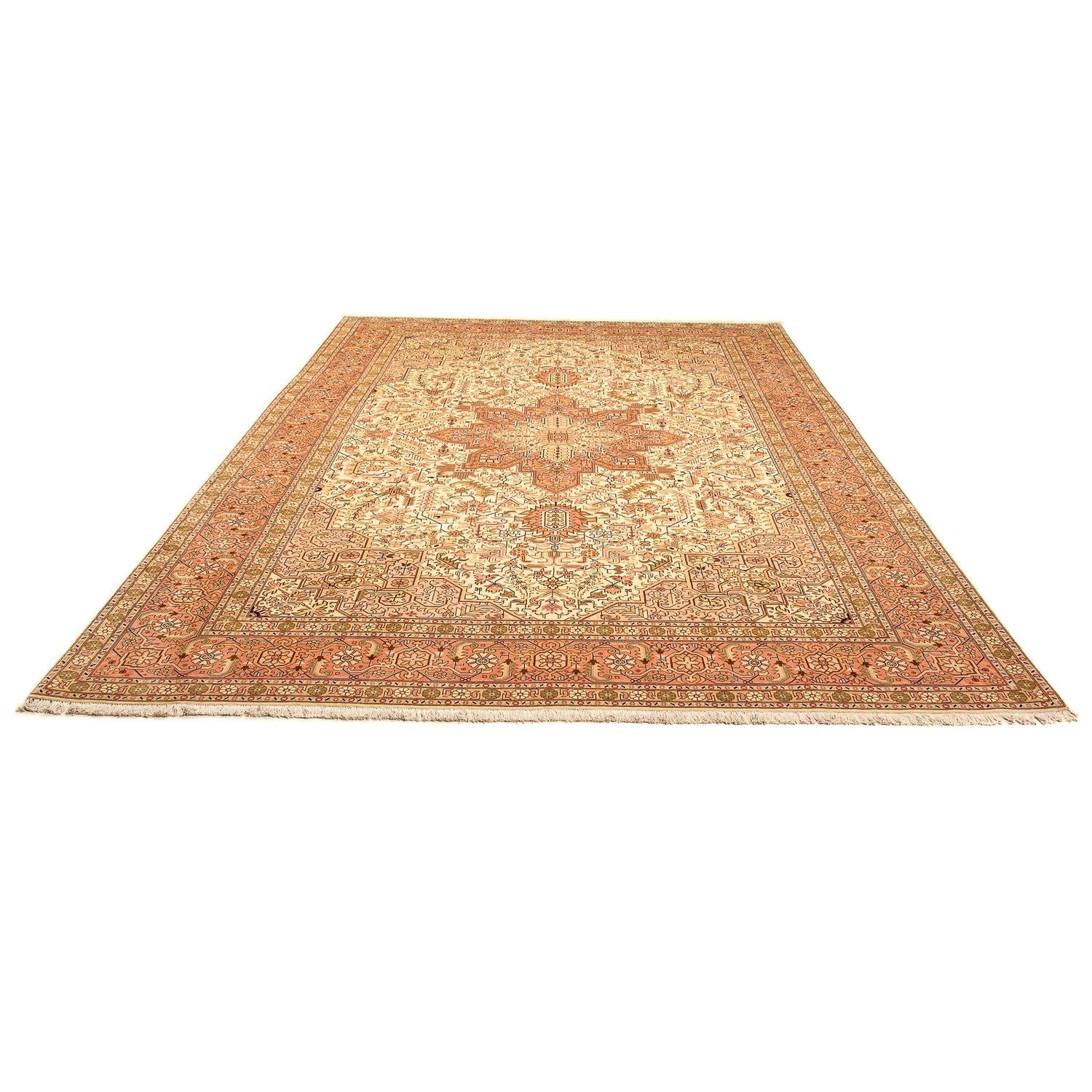 Alfombra Persa - Tabriz - Real - 346 x 249 cm - beige
