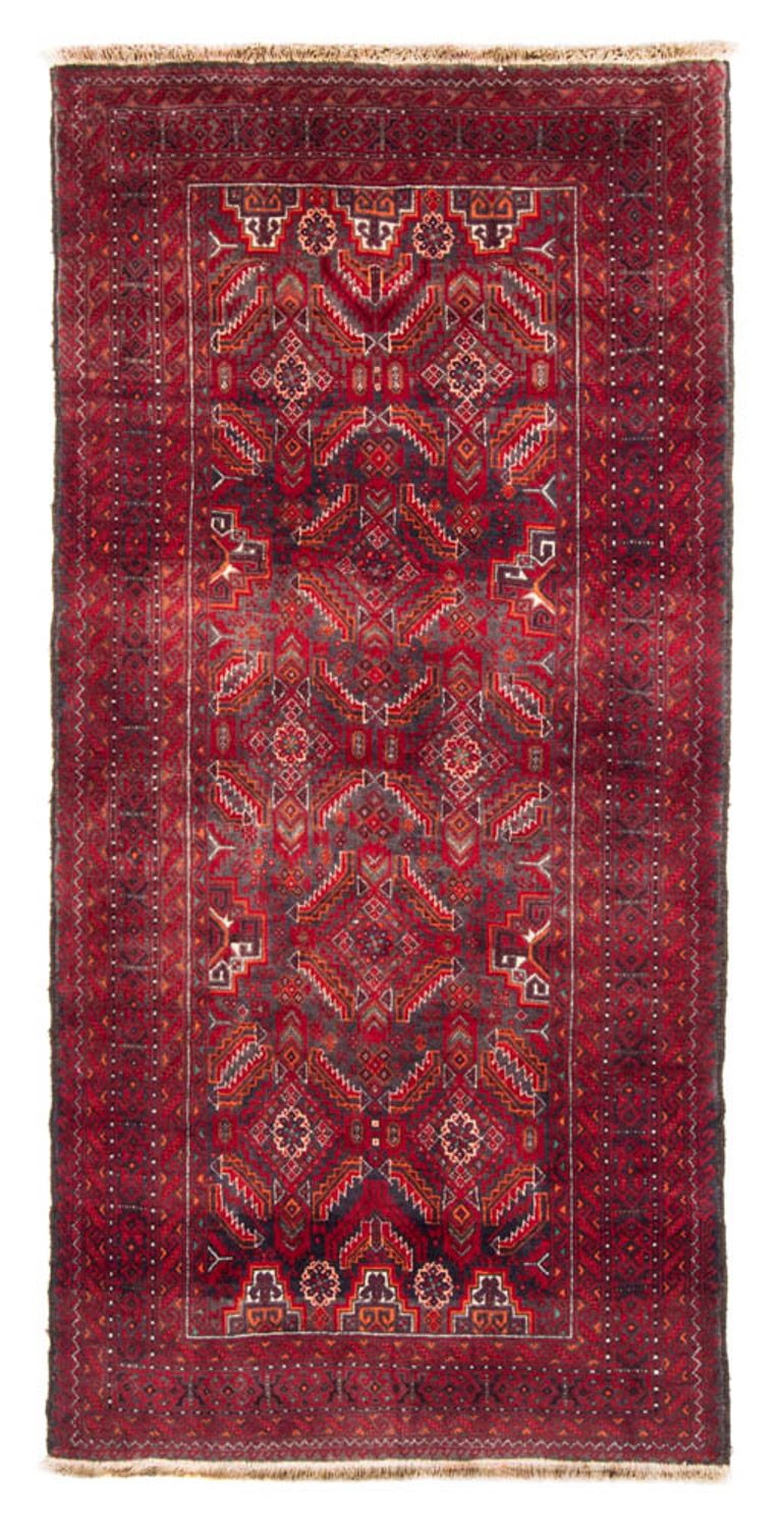 Alfombra de pasillo Alfombra Belutsch - 212 x 105 cm - rojo