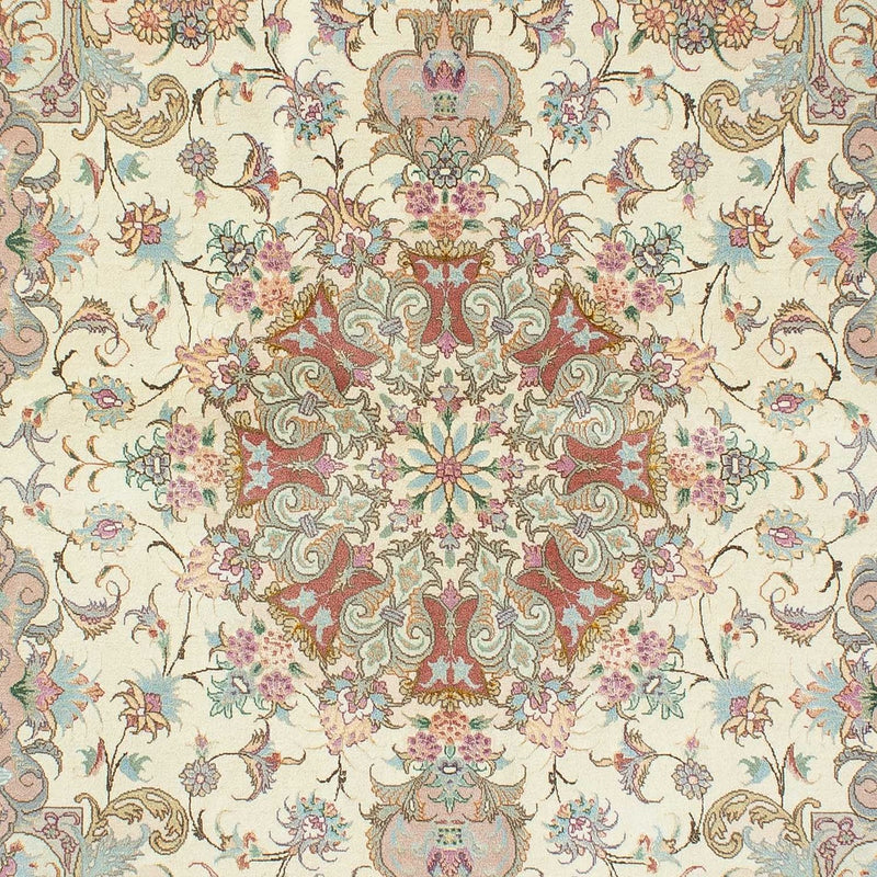 Alfombra Persa - Tabriz - Real - 203 x 151 cm - beige
