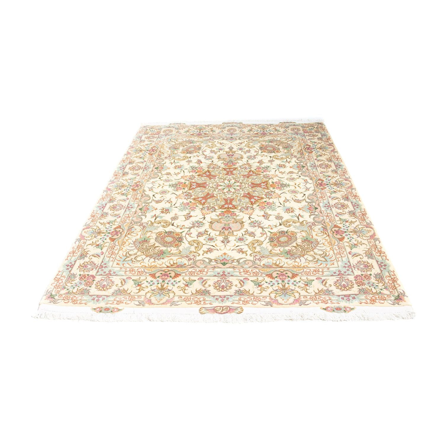 Alfombra Persa - Tabriz - Real - 203 x 151 cm - beige