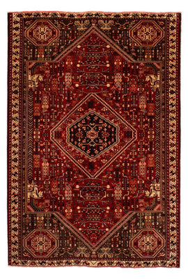Alfombra persa - Nómada - 289 x 196 cm - rojo oscuro