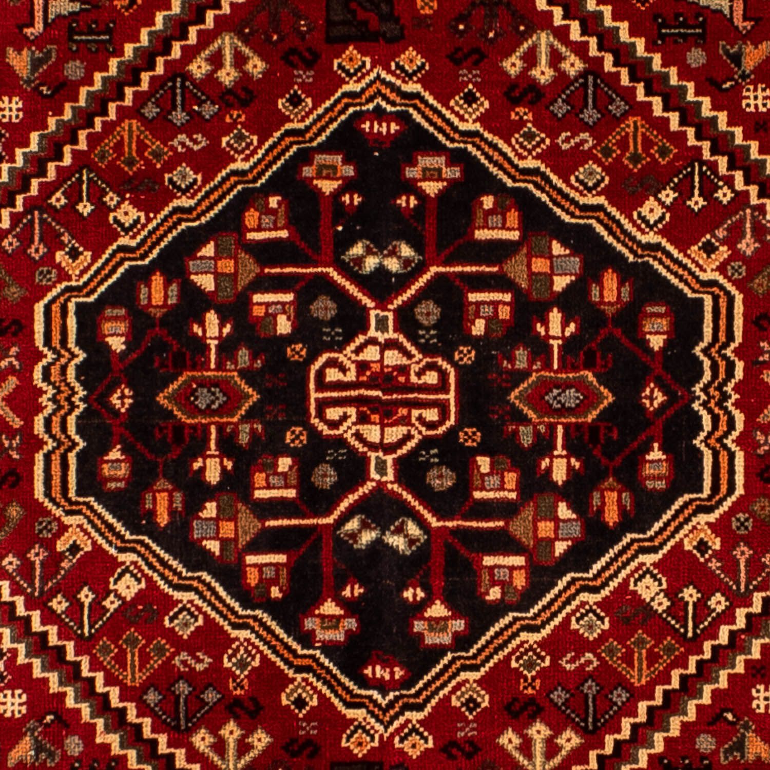 Alfombra persa - Nómada - 289 x 196 cm - rojo oscuro